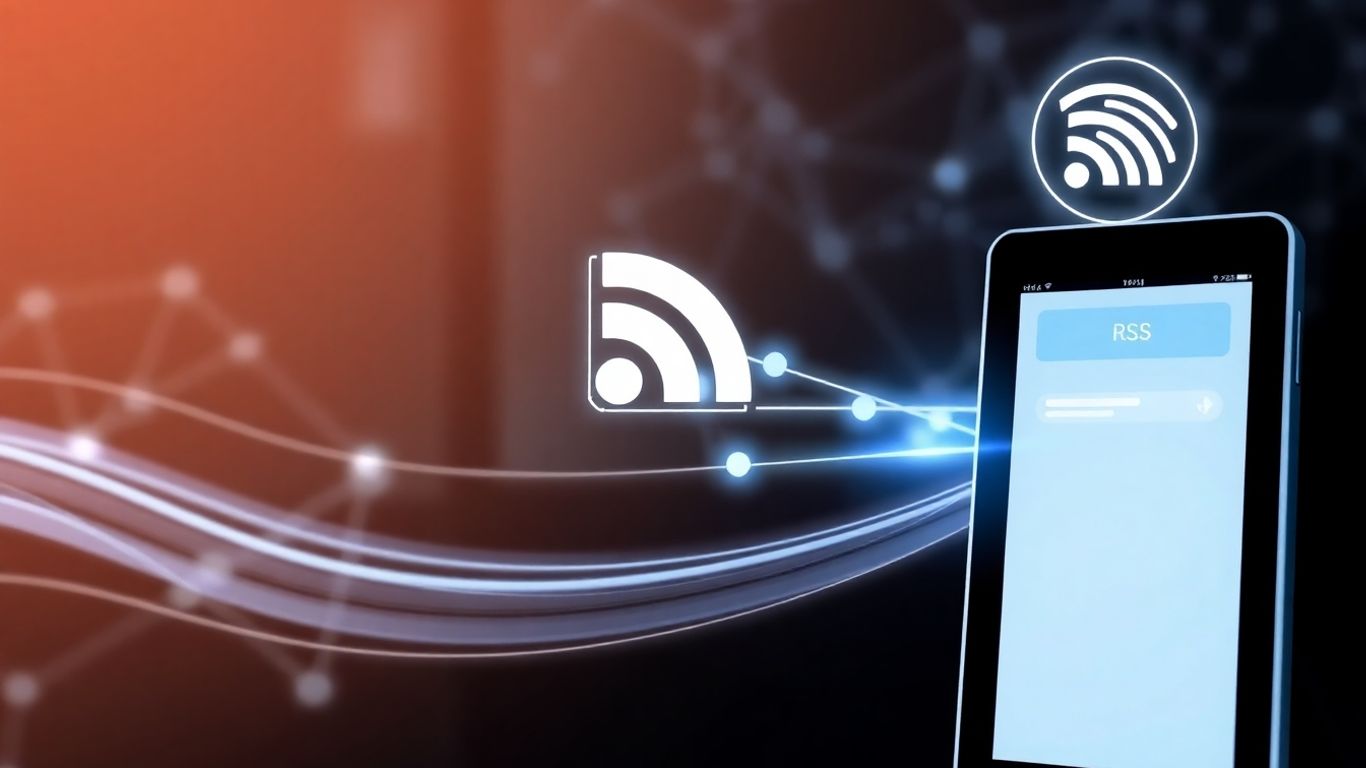 Business phone auto attendant with RSS feed integration.