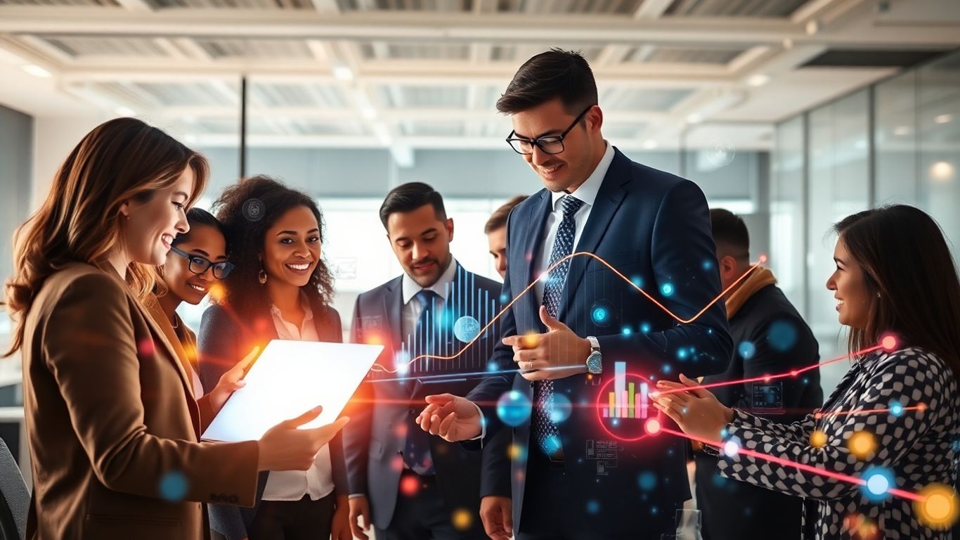 Sales team and AI collaborating for revenue growth.