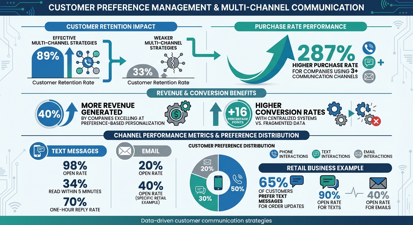 Customer Preference Management Statistics and Multi-Channel Communication Impact