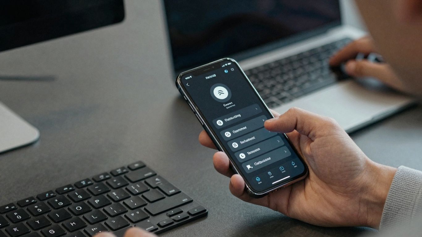 Zoom Phone Auto Receptionist menu customization on a smartphone.