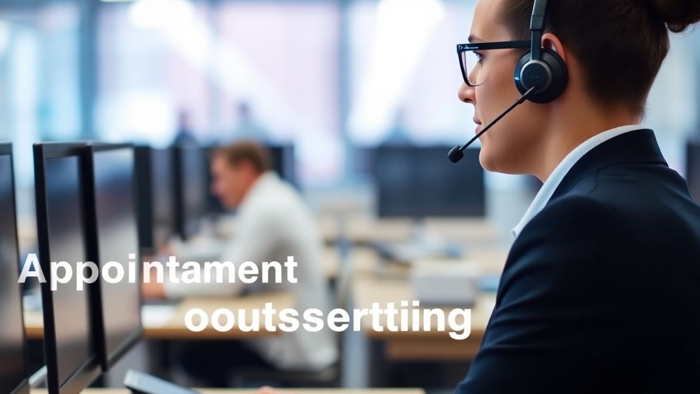 Call center agent setting appointments