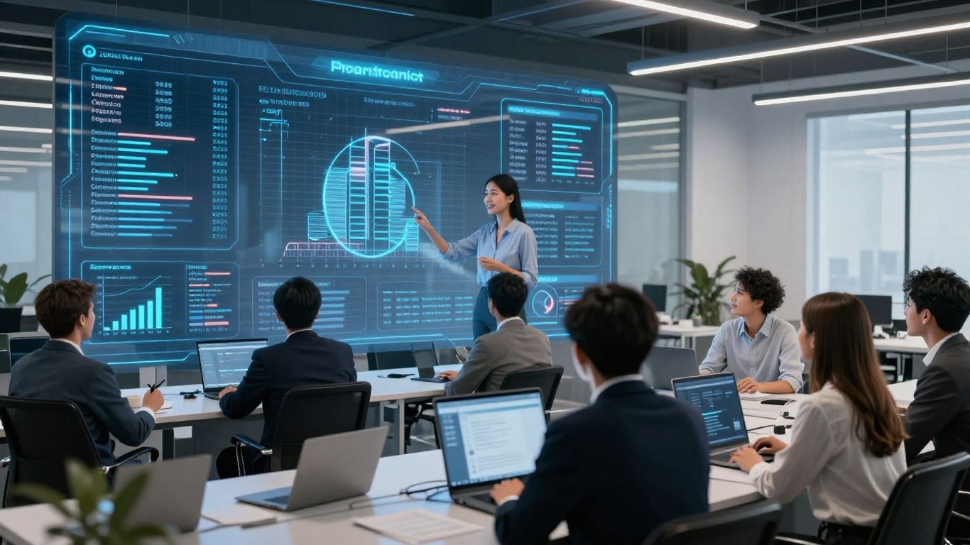 AI interface in a real estate office