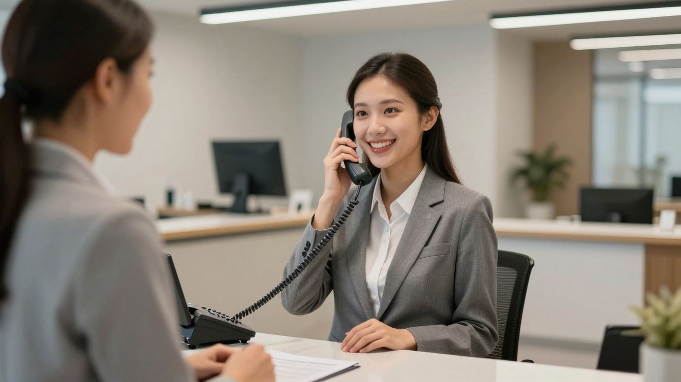 First Receptionist Mastering the Art: How to Answer Phone as a Receptionist fo…