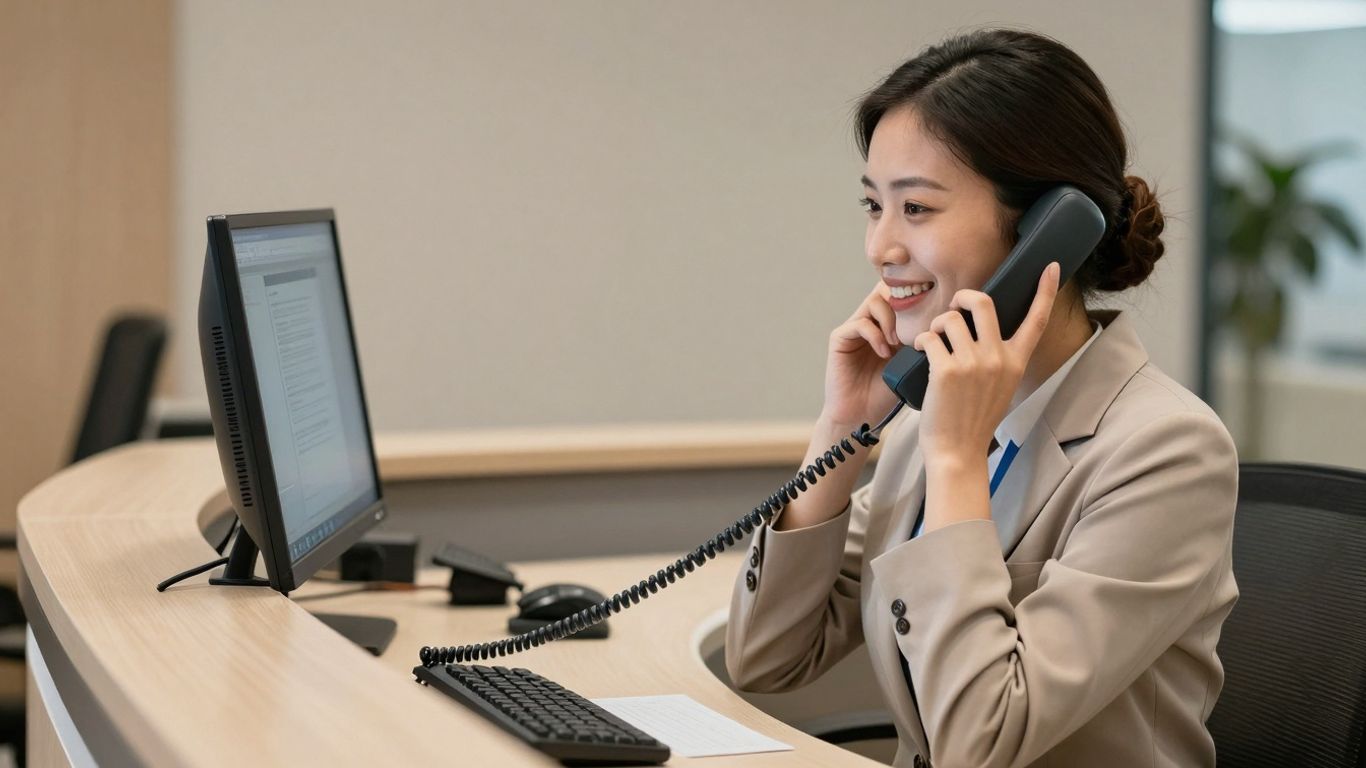 First Receptionist Mastering the First Impression: Your Guide to How to Answer…