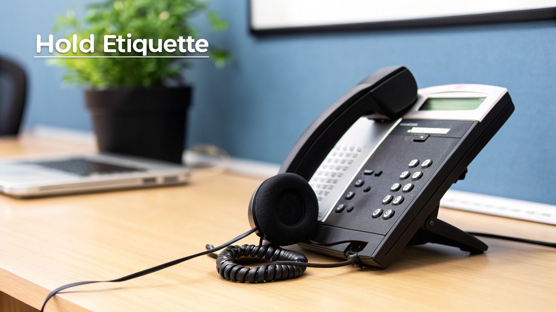 A receptionist attentively taking notes while on a phone call, showcasing active listening.