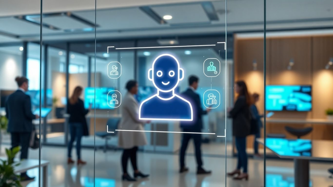 AI chatbot interface in a financial services setting.