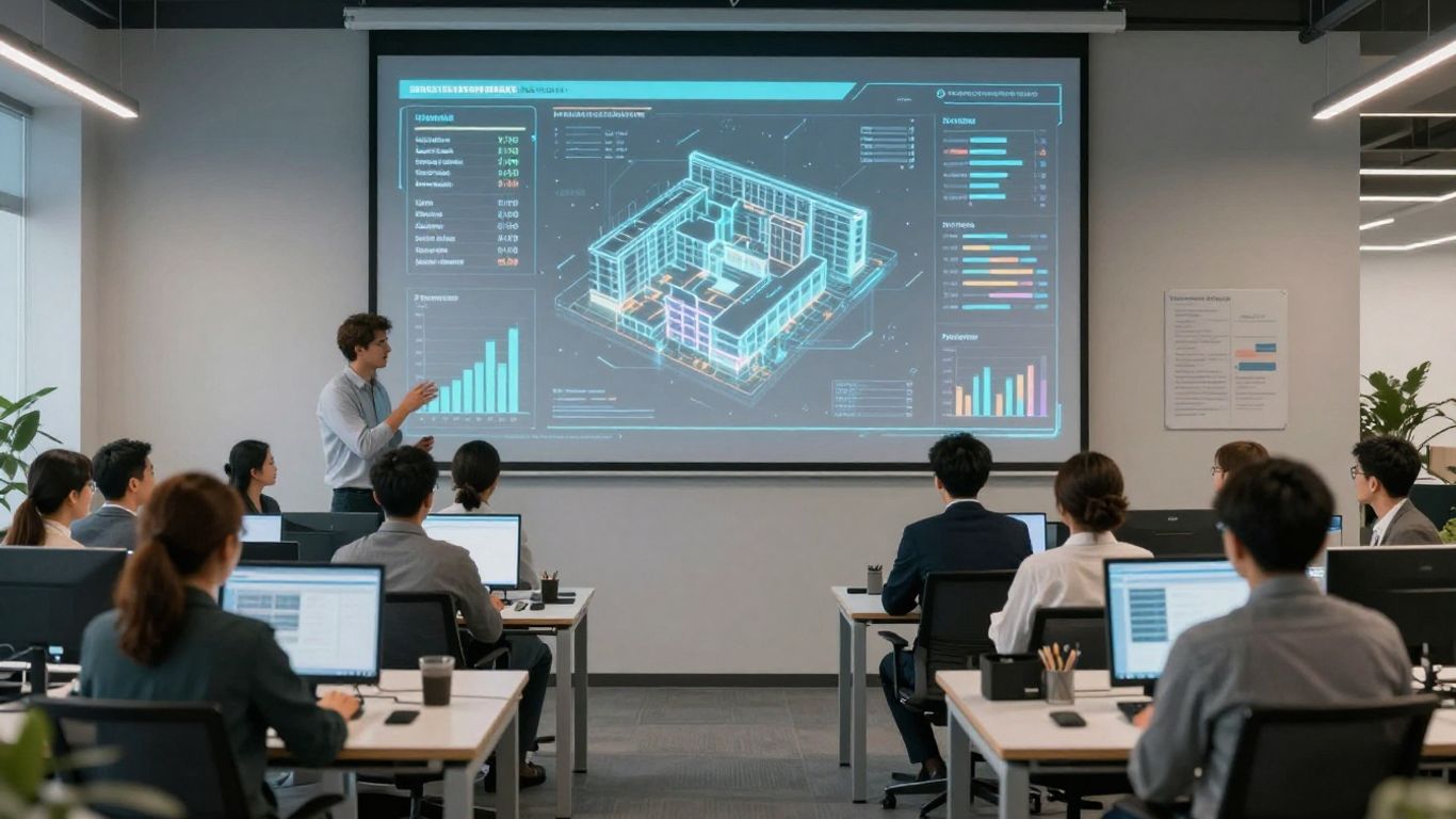 AI managing property communication and operations visually.