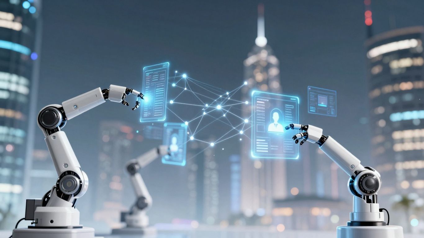 Agentic AI customer support automation concept