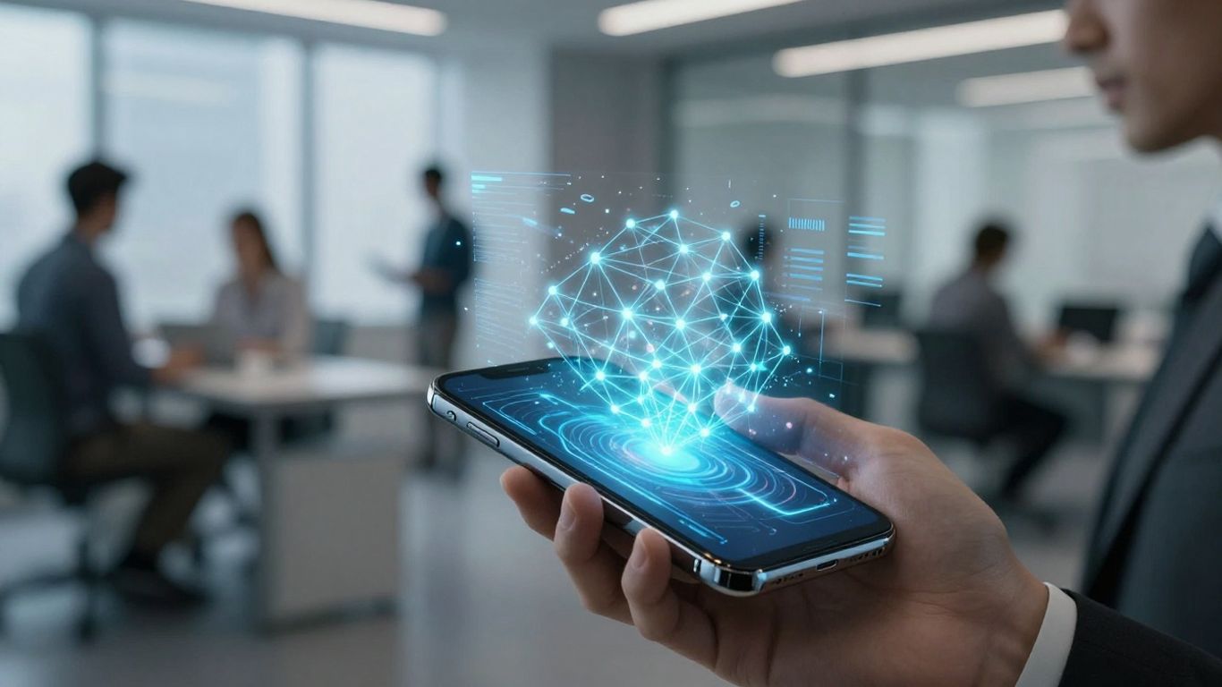 AI phone call assistant interface with business operations.