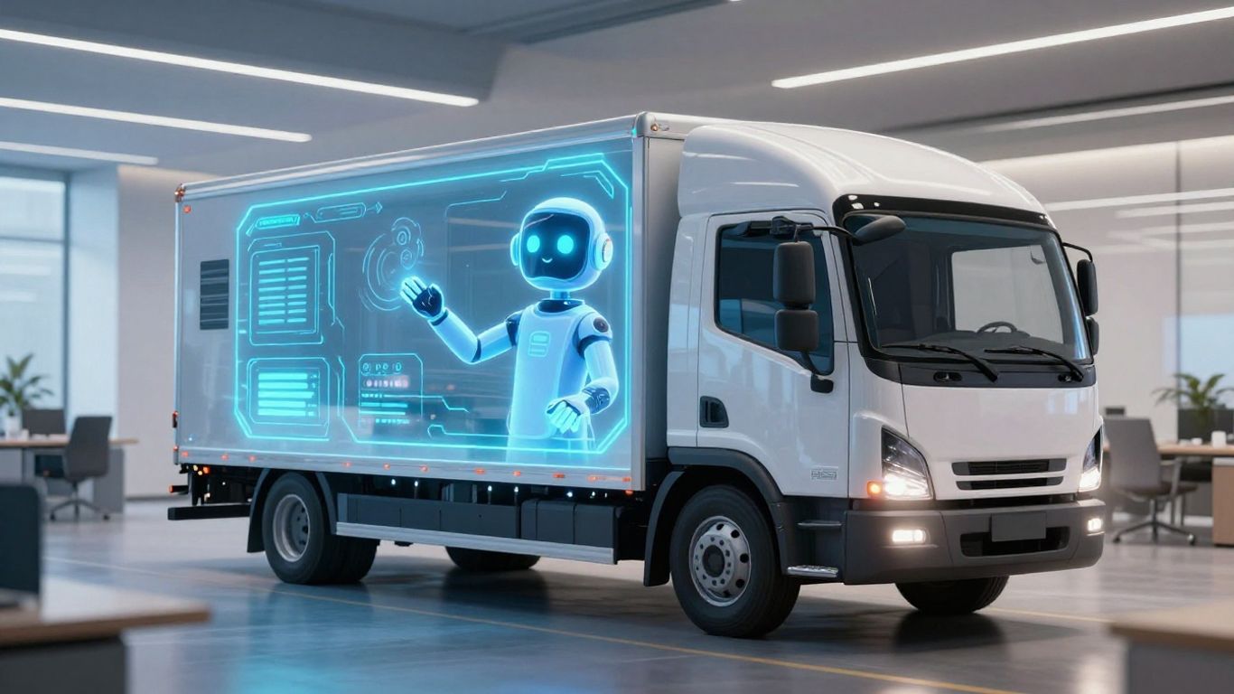 AI voice agent assisting a moving truck.