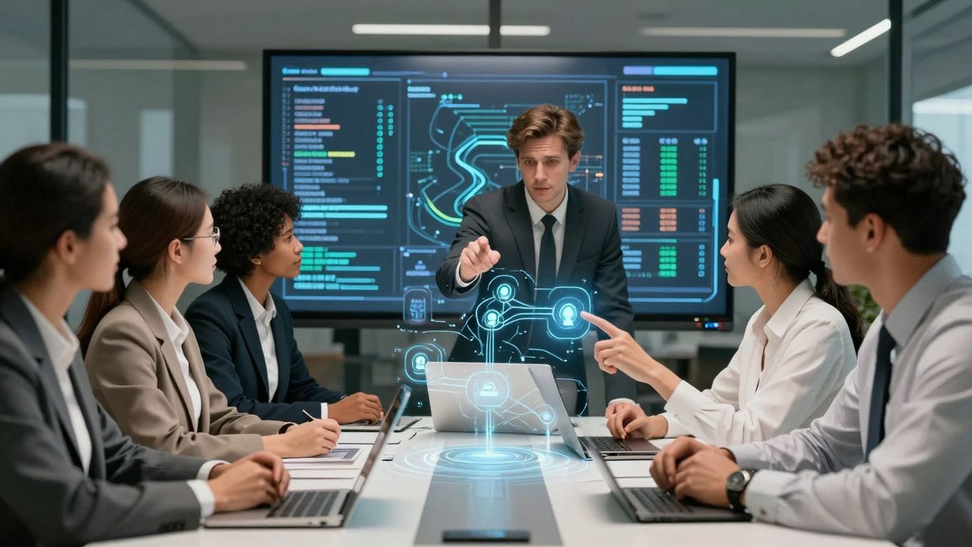 Lawyers using AI for efficient call routing in litigation.