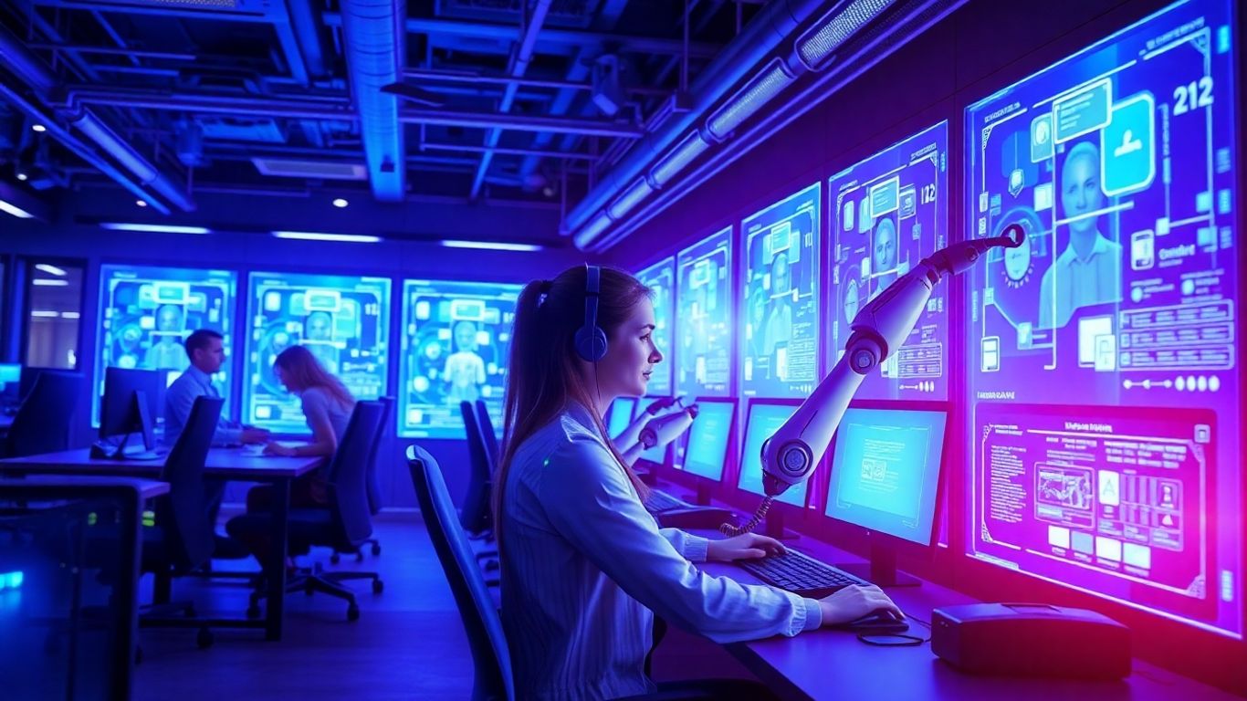 AI assisting call center agents