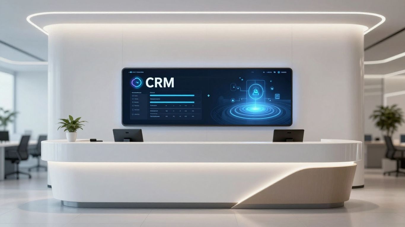 AI receptionist integrated with CRM system