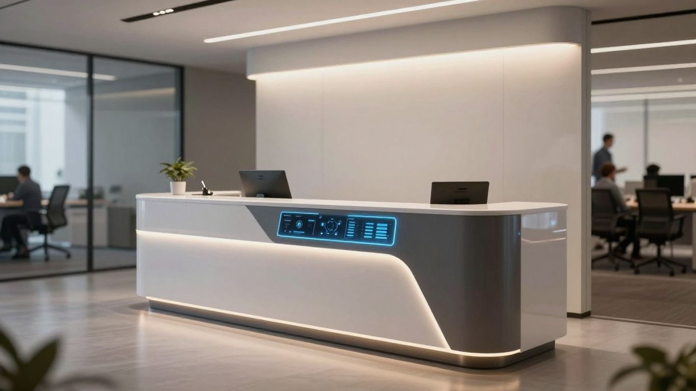 AI receptionist integrated with CRM for efficiency.