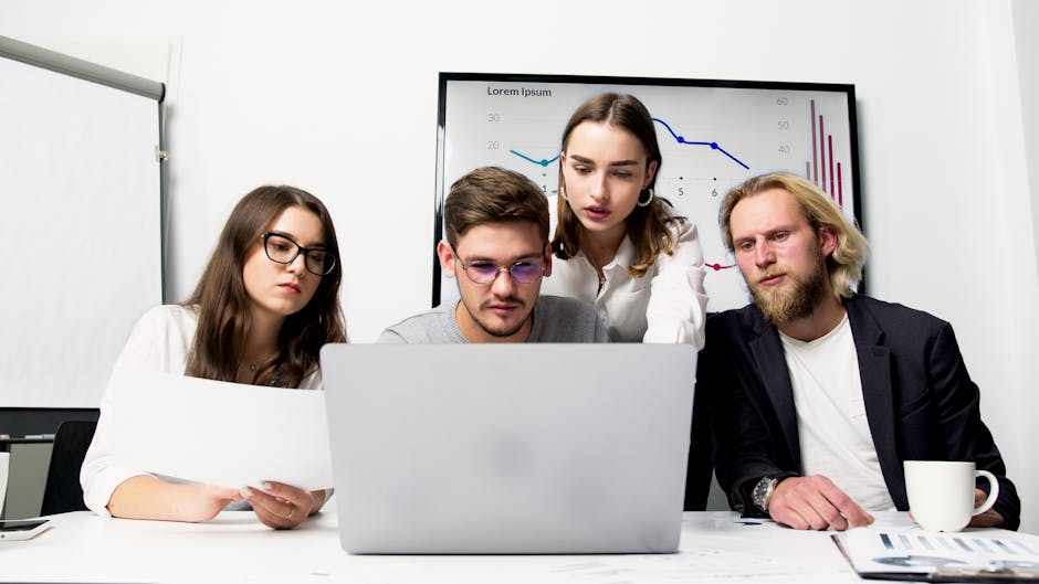 An engaging image depicting a reseller discussing AI receptionist solutions with a potential client, showcasing interaction and enthusiasm.