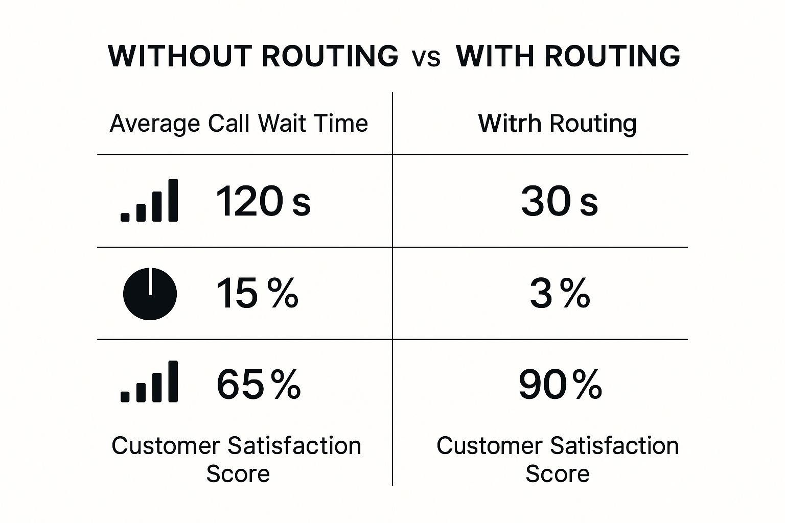 Infographic about small business call routing