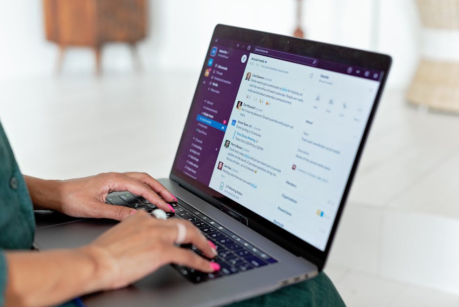 Illustration of a small business virtual receptionist interacting with customers via various digital channels, showcasing technology and efficiency.