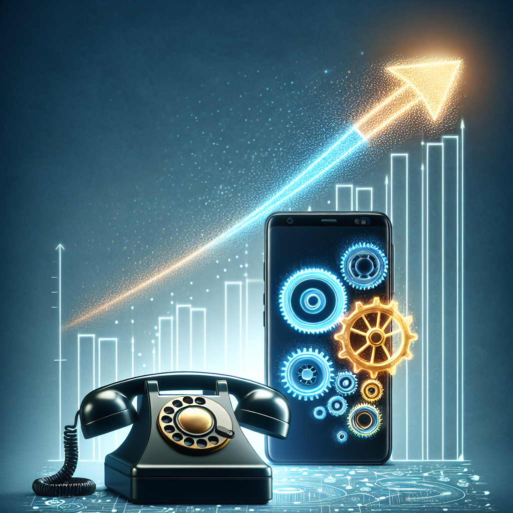 An infographic showcasing the impact of AI on phone solutions and operational efficiency