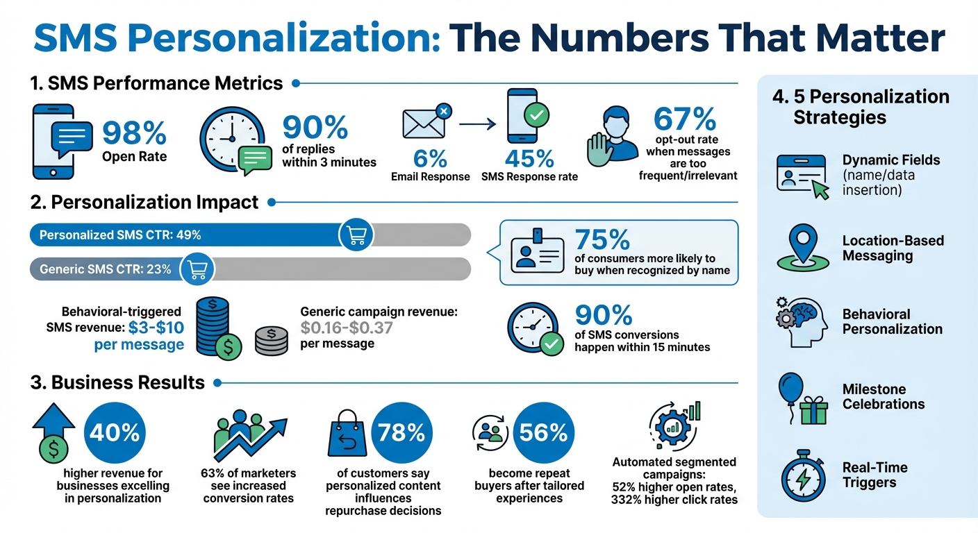 SMS Personalization Statistics: Open Rates, Engagement & ROI Impact