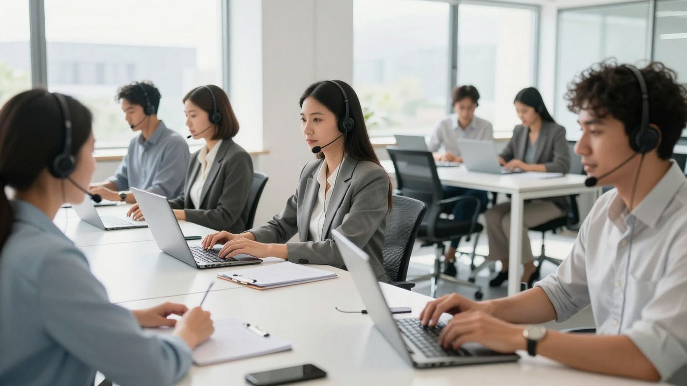 Property managers using answering services for streamlined operations.