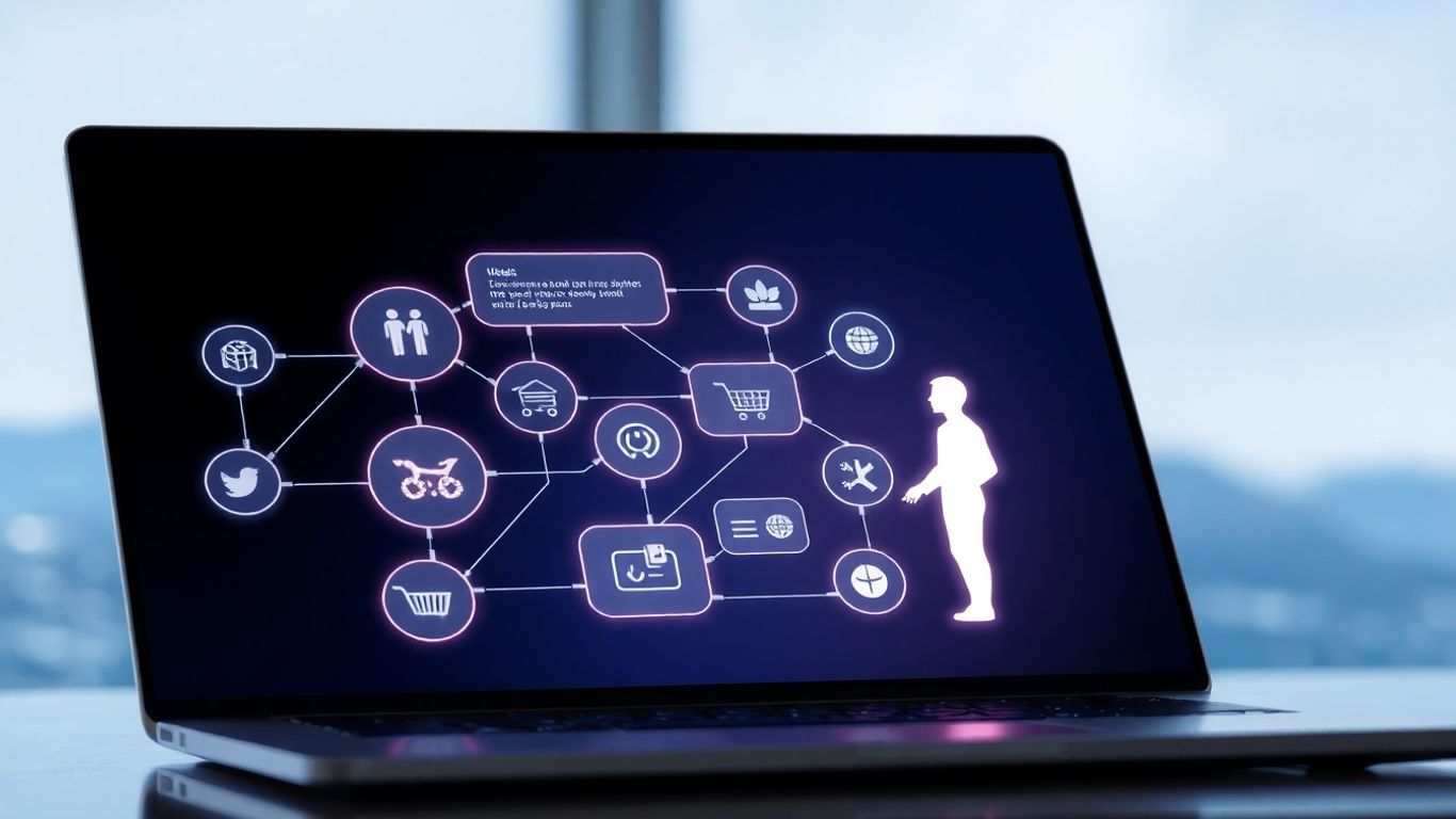AI chatbot optimizing e-commerce and lead nurturing workflows.