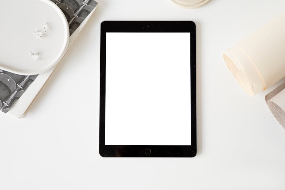 A modern office with a sleek AI receptionist interface displaying standardized message templates on a screen, creating an atmosphere of professionalism and efficiency.