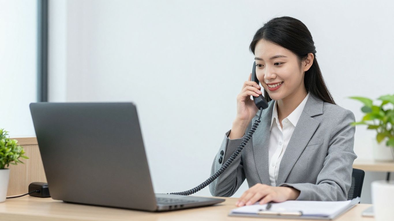 Business owner using an after-hours answering service.