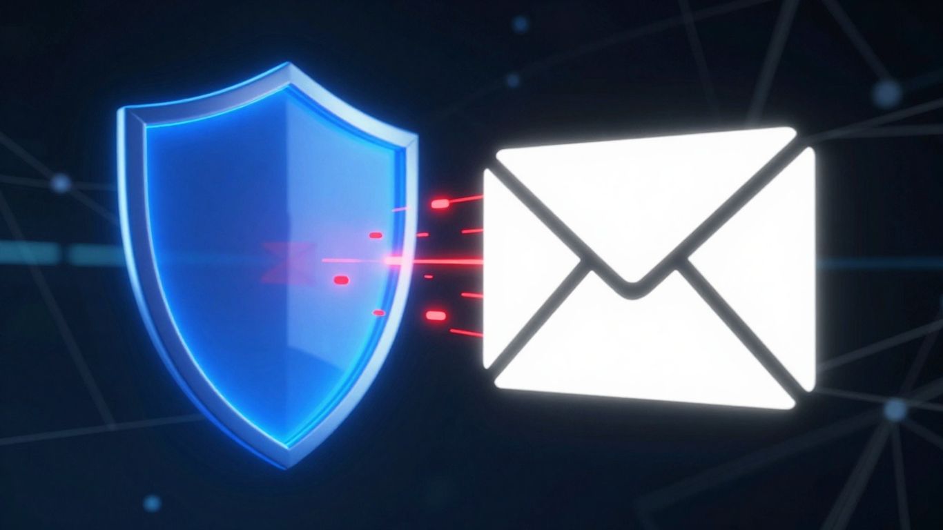 AI protecting email from digital threats.