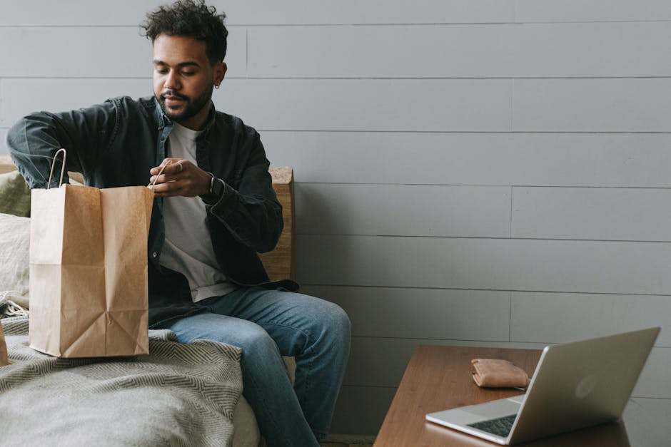 A vibrant, creative illustration of a frustrated customer trying to connect with a business, juxtaposed with a reassuring AI assistant on a screen, symbolizing the bridge to better customer service.