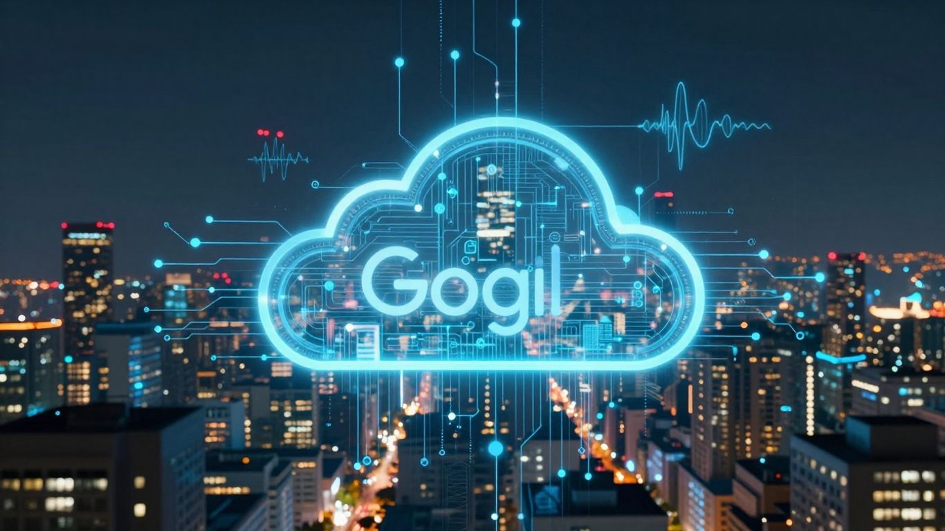 Google Cloud AI voice agent technology visualization
