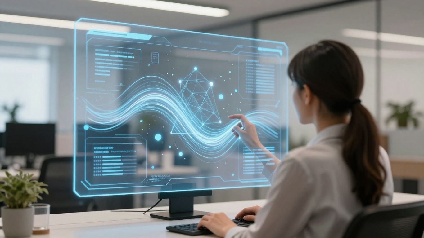 AI interface assisting moving company operations