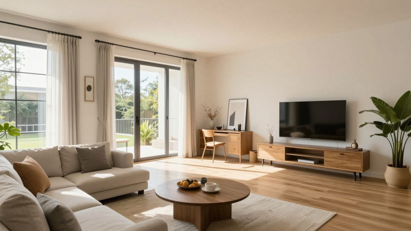3D virtual tour of a modern California home interior.