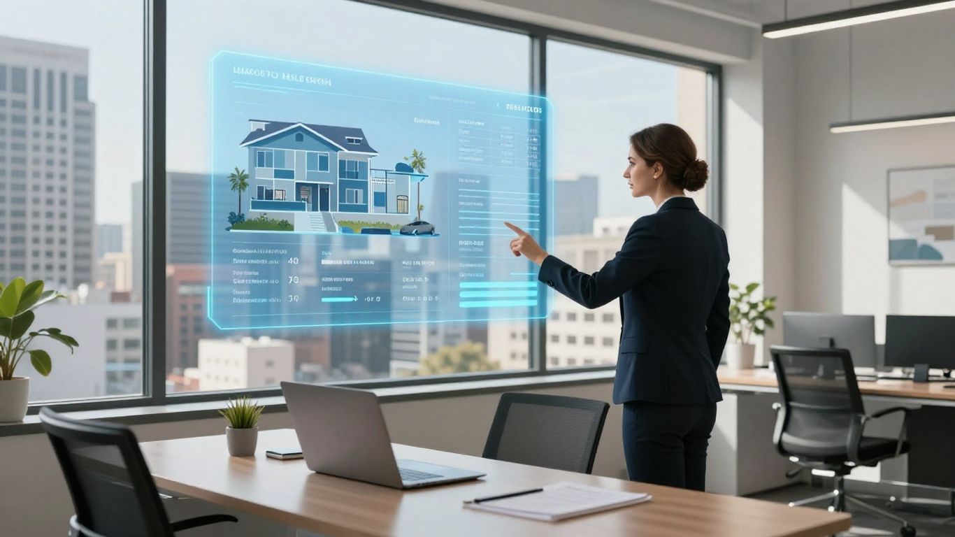 Realtor using advanced AI tools for California real estate.