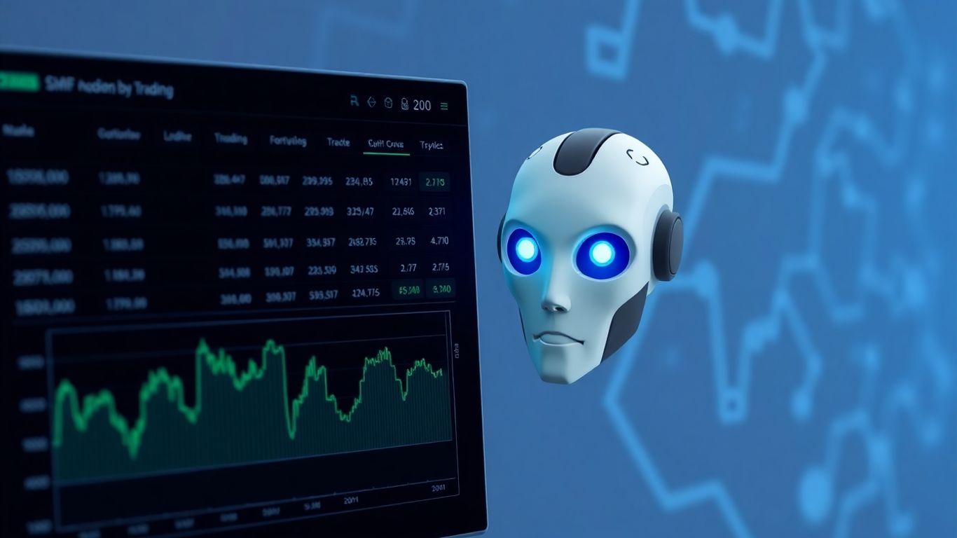 Quadency cryptocurrency trading platform interface with robot icon.