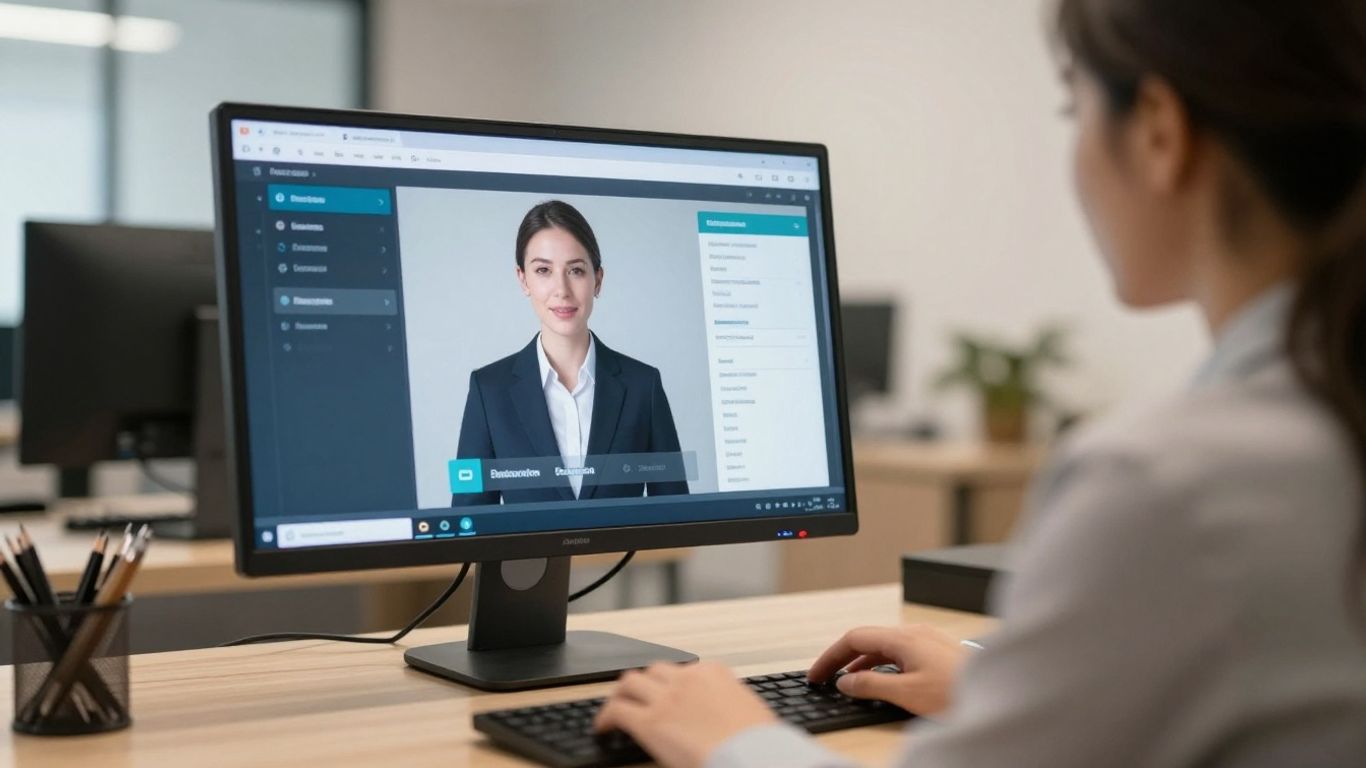 Nextiva virtual receptionist software interface on a computer.