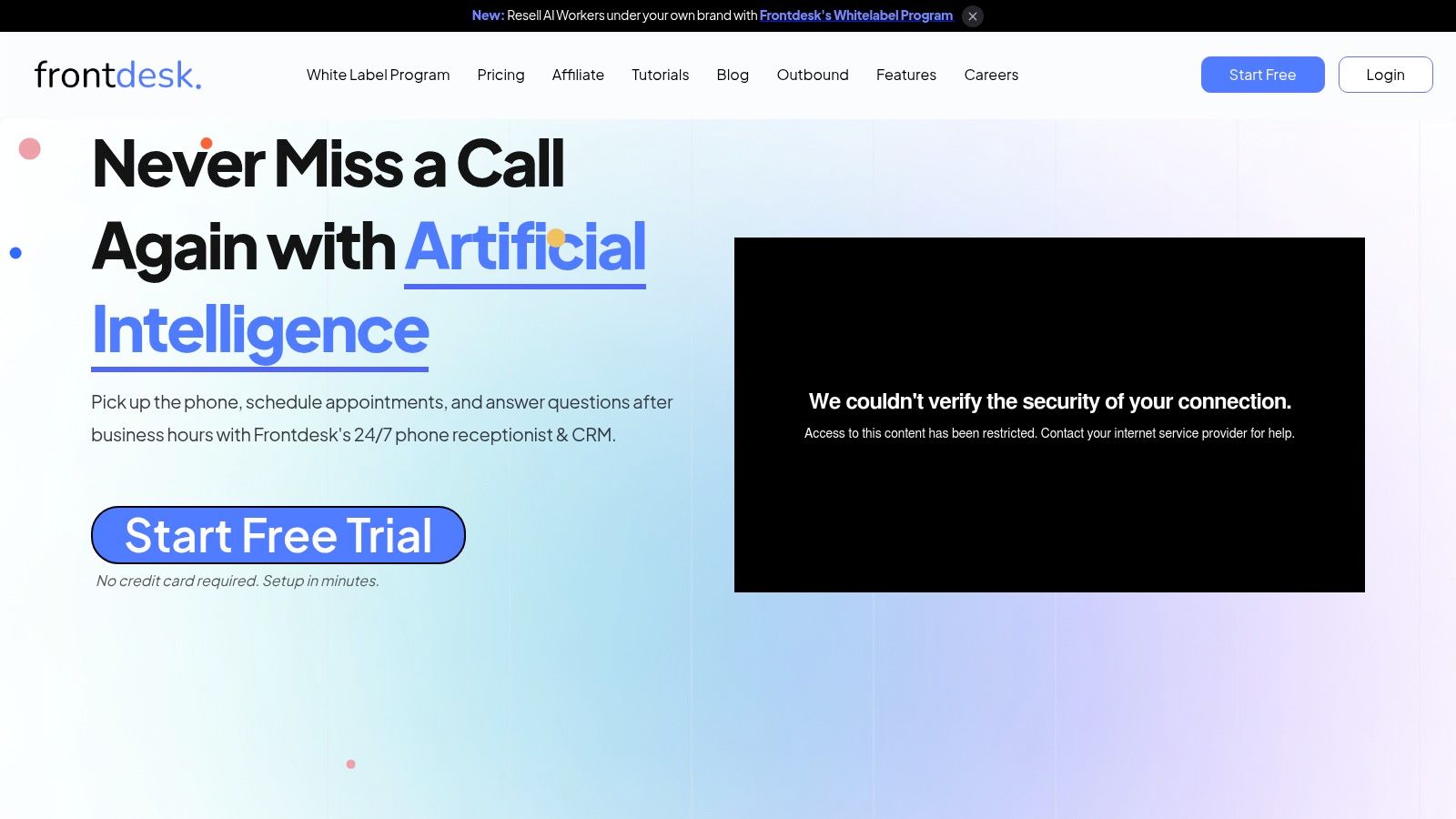 My AI Front Desk