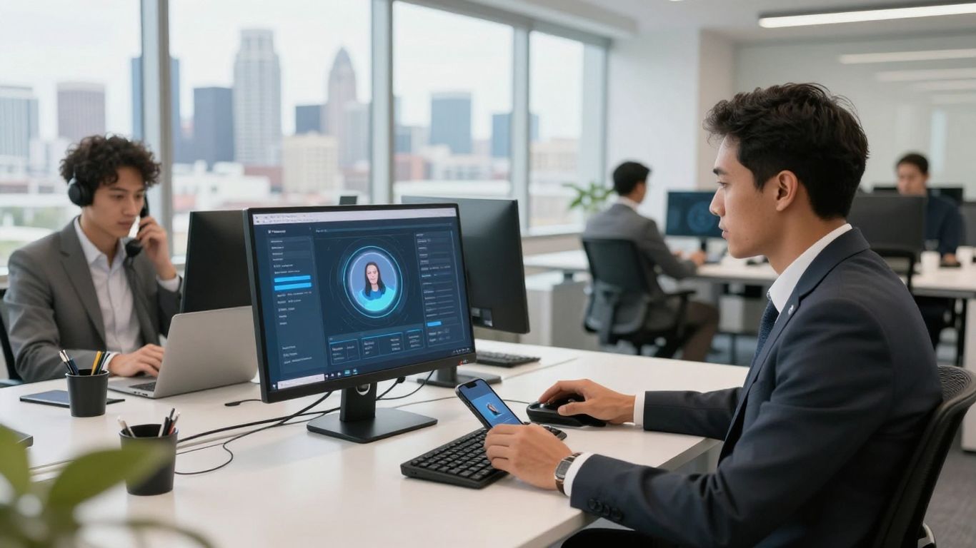 Los Angeles office professionals using AI phone answering service