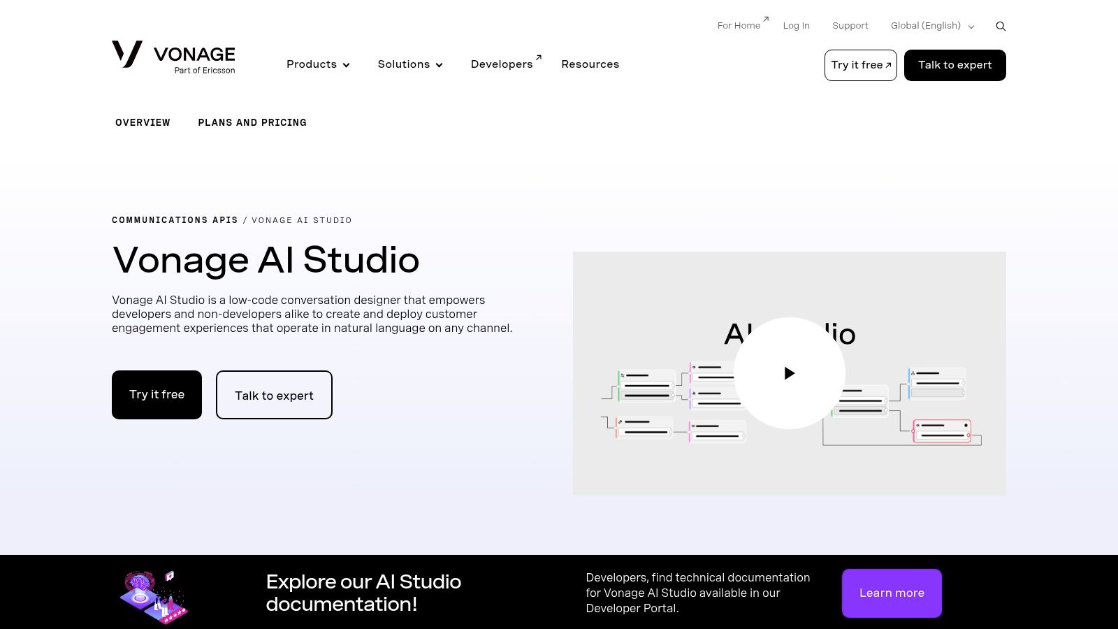 Vonage AI Studio