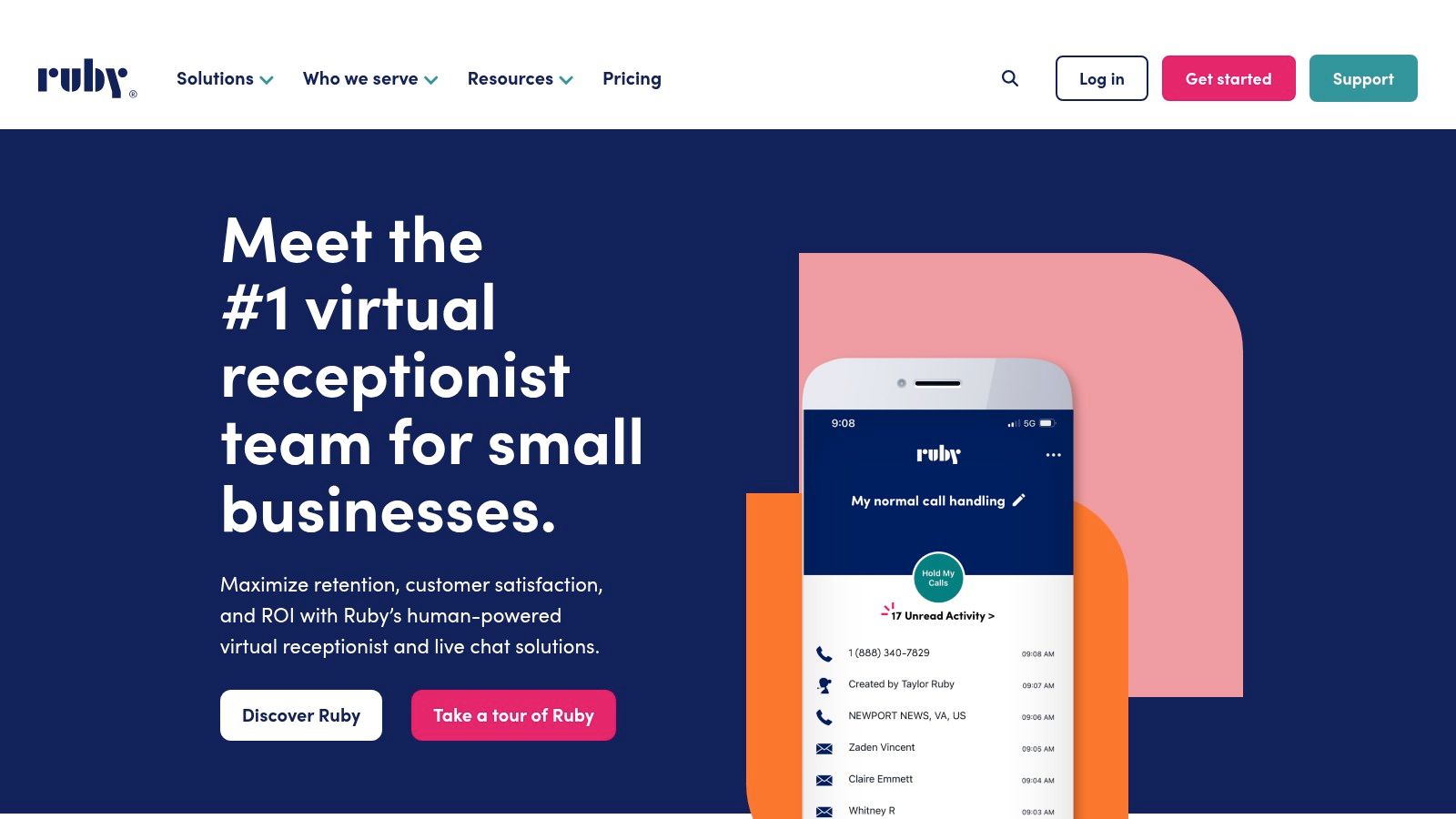 Ruby Receptionist