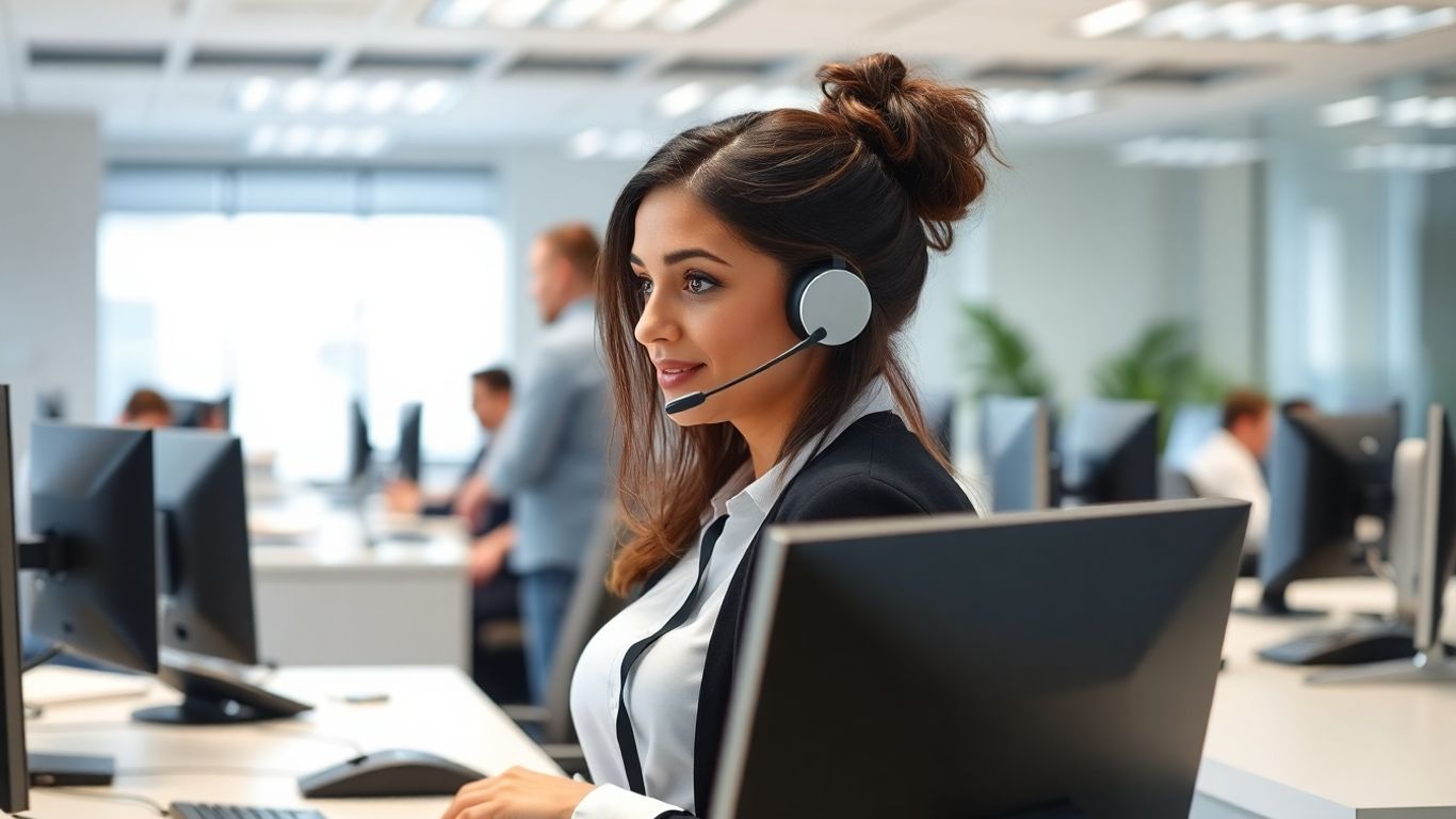 Virtual receptionist managing multiple business calls