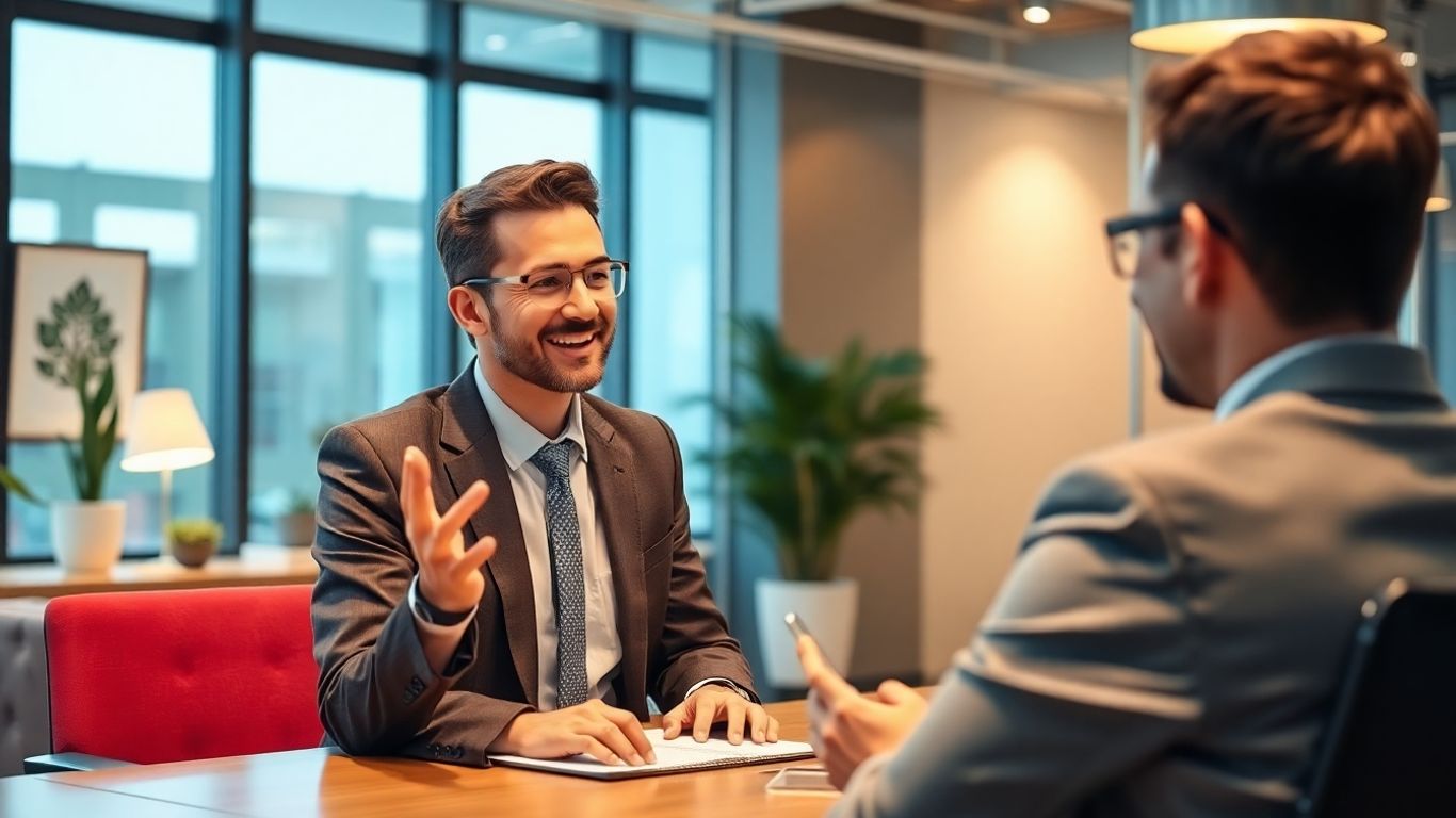 Professional virtual receptionist on video call with client