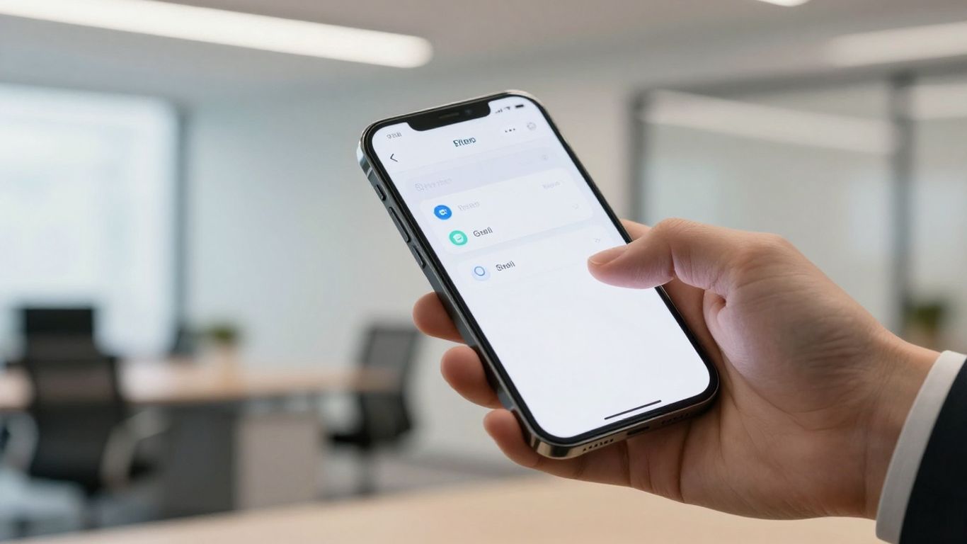 Jotform AI phone answering system interface on a smartphone.