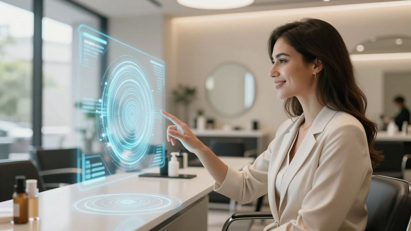 AI transforming a modern salon business