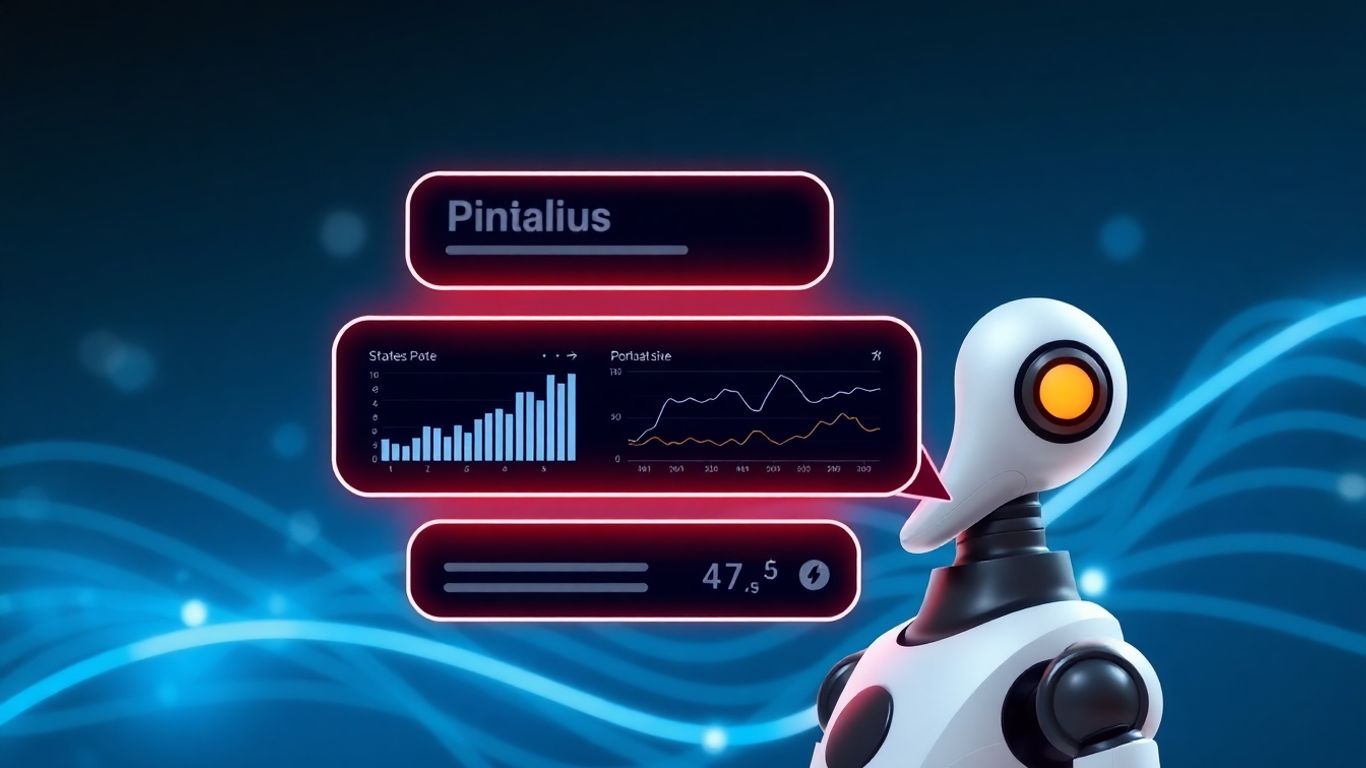 Chatbot interface interacting with financial data visualizations.