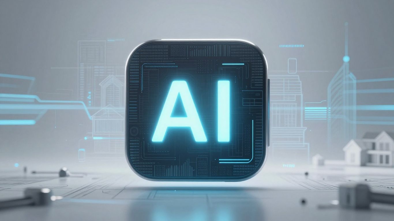 AI assistant interface with real estate data visuals