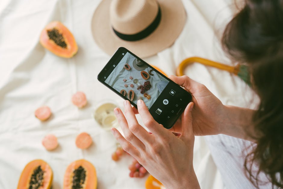 A vibrant image depicting diverse professionals engaging with customers via SMS on their mobile devices