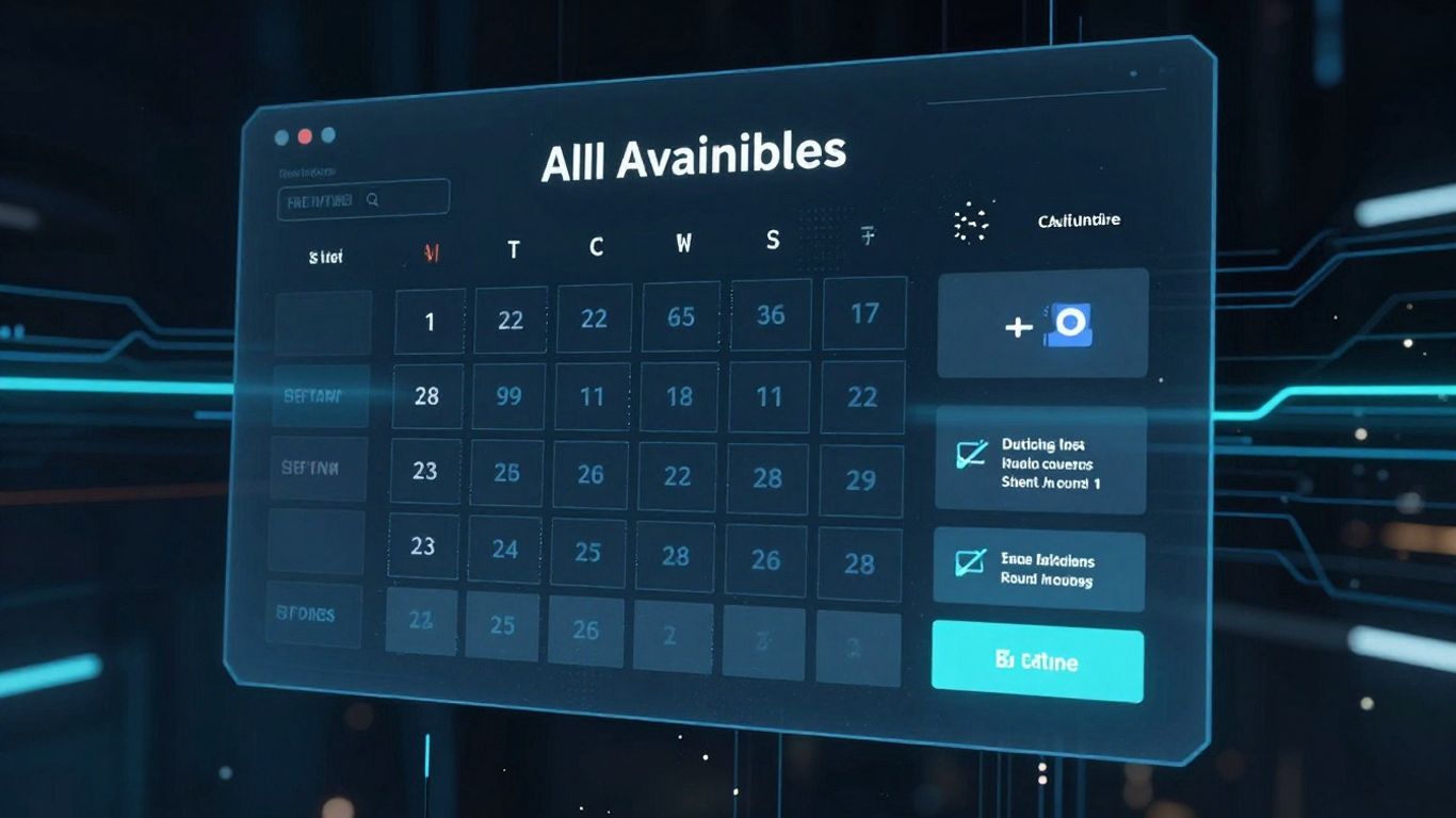 AI booking agent interface managing travel reservations