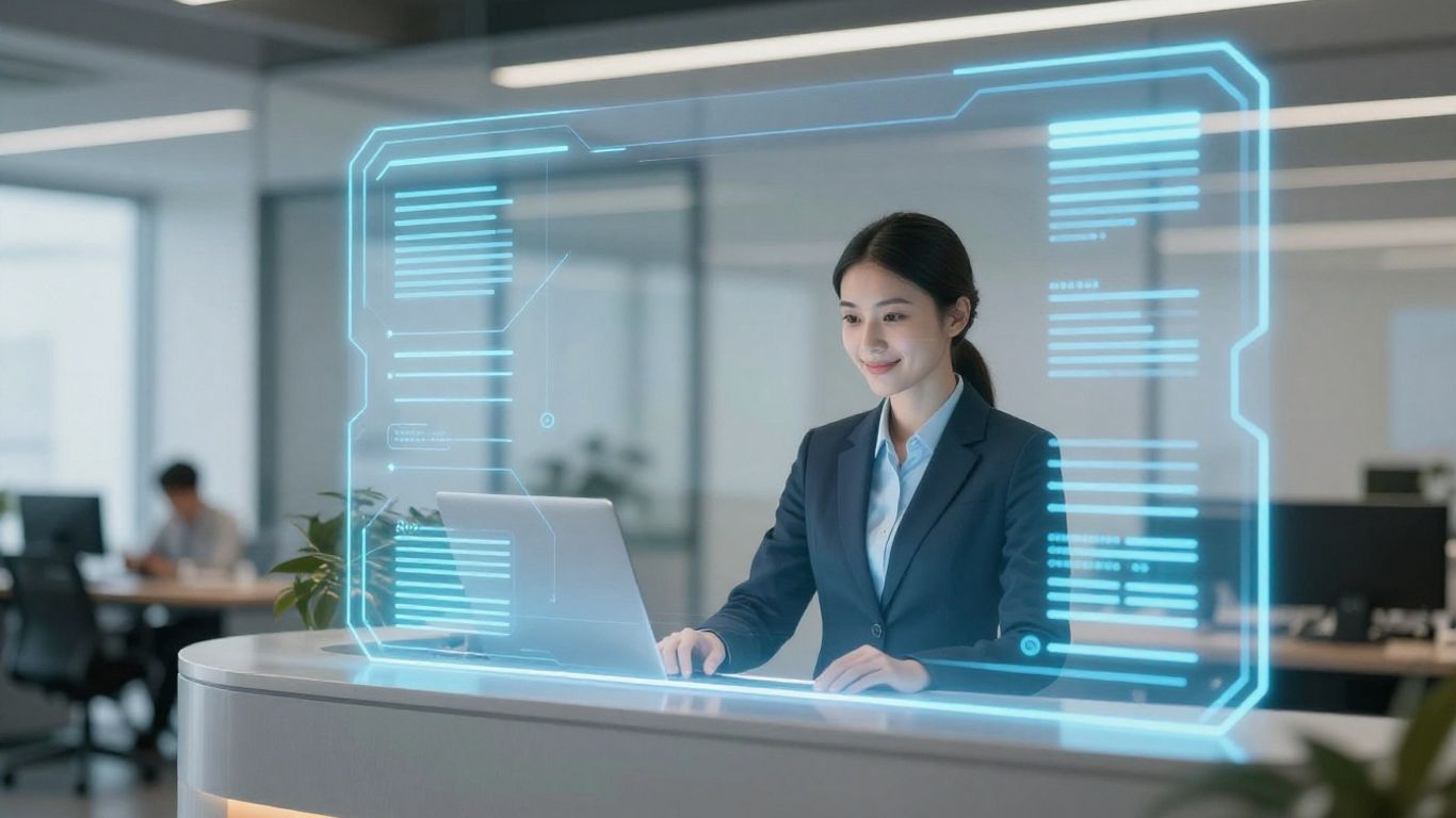 AI receptionist phone system interface