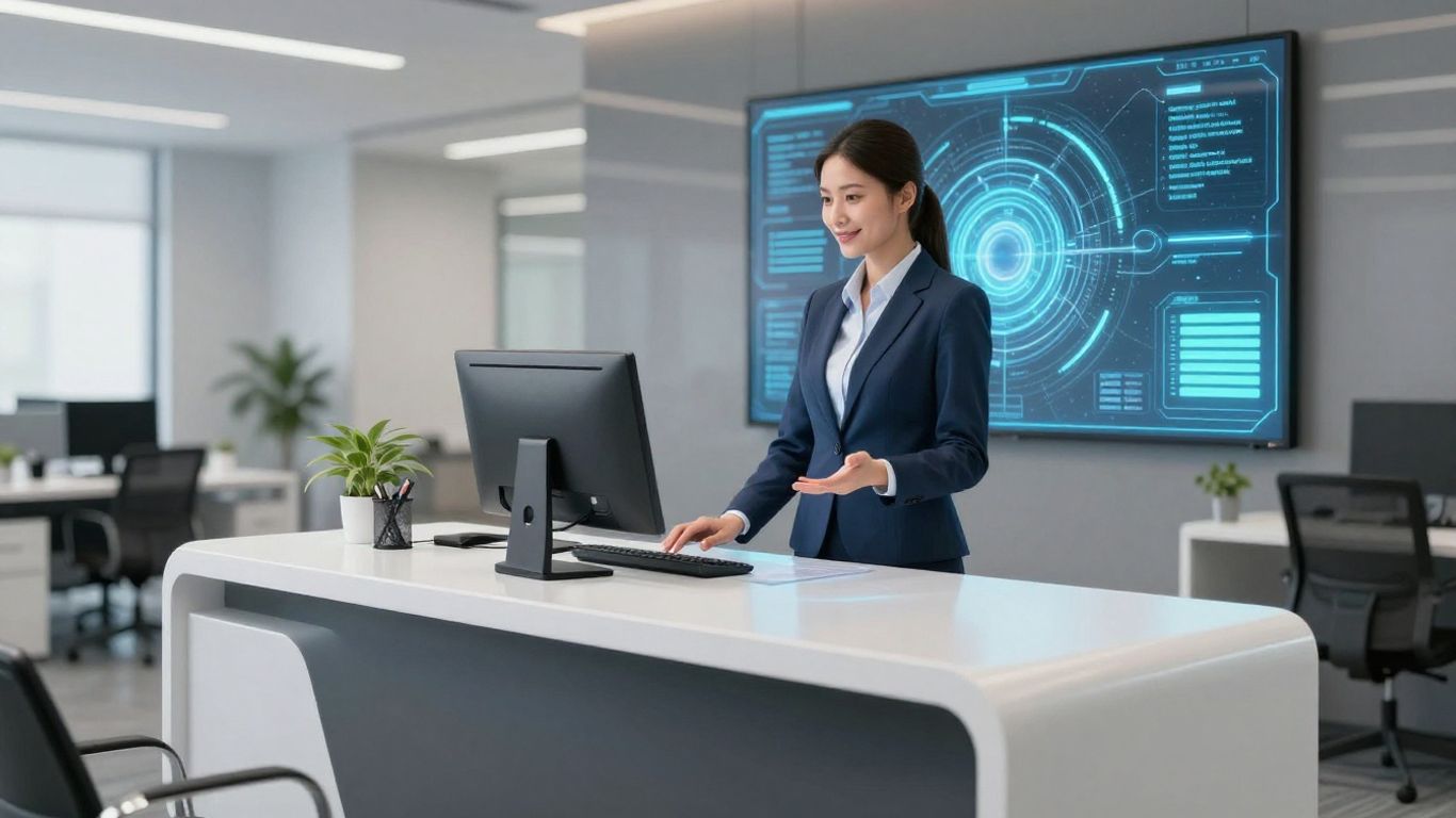 AI receptionist phone system interface