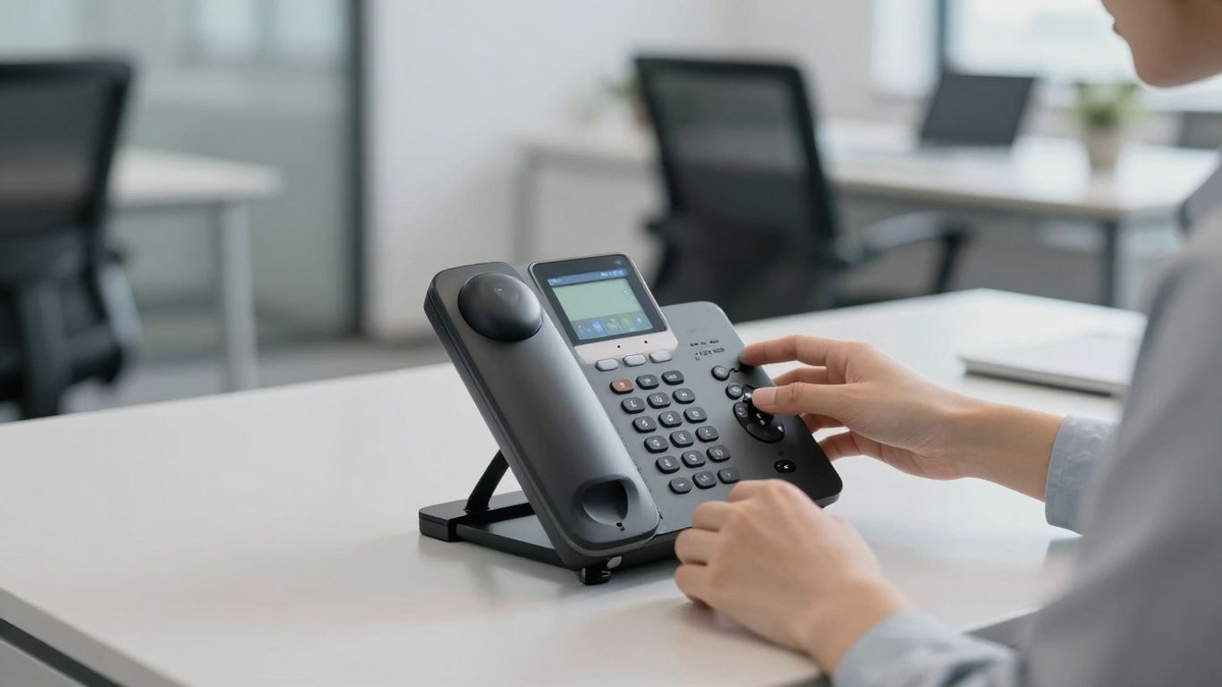 Modern phone system connecting clients and opportunities.